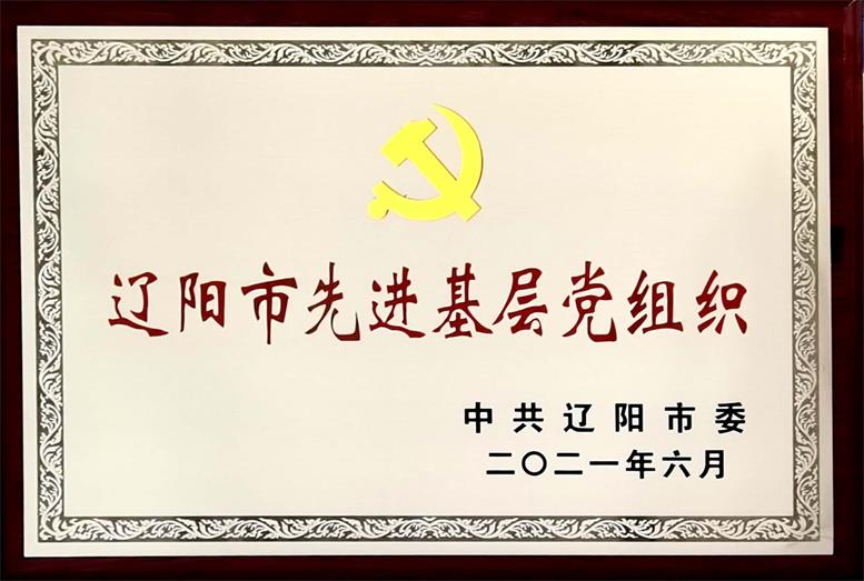 遼聯集團榮獲“遼陽市先進基層黨組織”稱號
